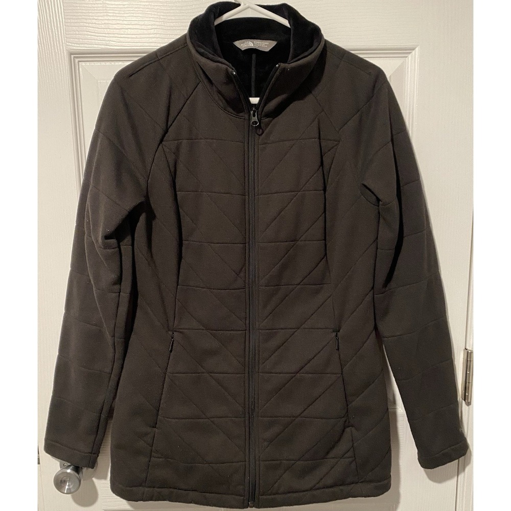 The North Face Women's M Thermo Black Quilted Full-Zip Jacket w/ Pockets Heavy